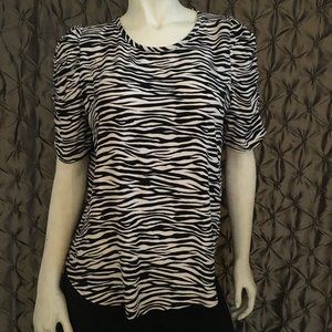 BNWT Loft zebra striped top